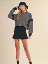 Load image into Gallery viewer, Seems Like Yesterday Striped Cutout Back Sweatshirt