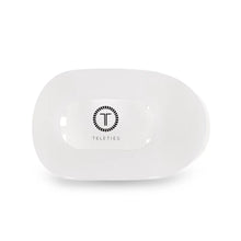 Load image into Gallery viewer, Teleties Medium Flat Round Clip Coconut White