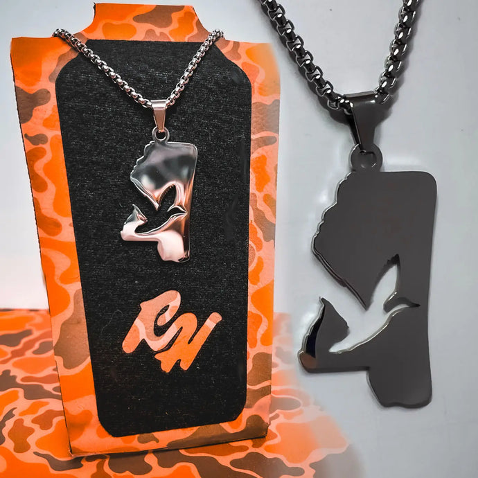 Ridge&Holler Adult Stainless Steel Mississippi Necklace