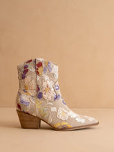 Load image into Gallery viewer, The Wanda Taupe Floral Applique Western Boot