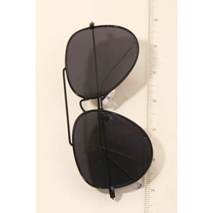 Reverse Lens Aviator Sunglasses Silver/Black