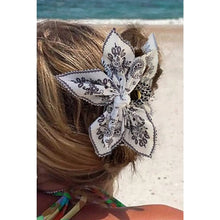 Load image into Gallery viewer, One Too Many Paisley Floral Print Bow Knot Hair Clip