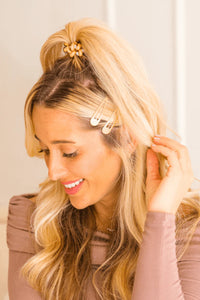 Teleties Snap Clip in Gold