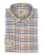 Load image into Gallery viewer, Coastal Cotton Stretch Twill Sport Shirt Harvest Gingham