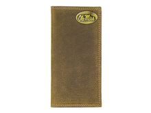 Load image into Gallery viewer, Vintage Tan Brass Ole Miss Roper Wallet