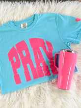 Load image into Gallery viewer, The Addyson Nicole Company Pray Big SS Tee Lagoon