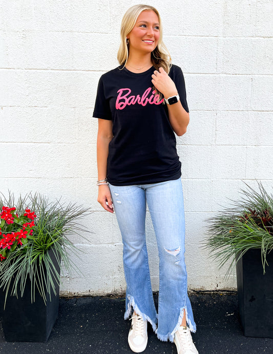 Barbie Graphic Tee-Black