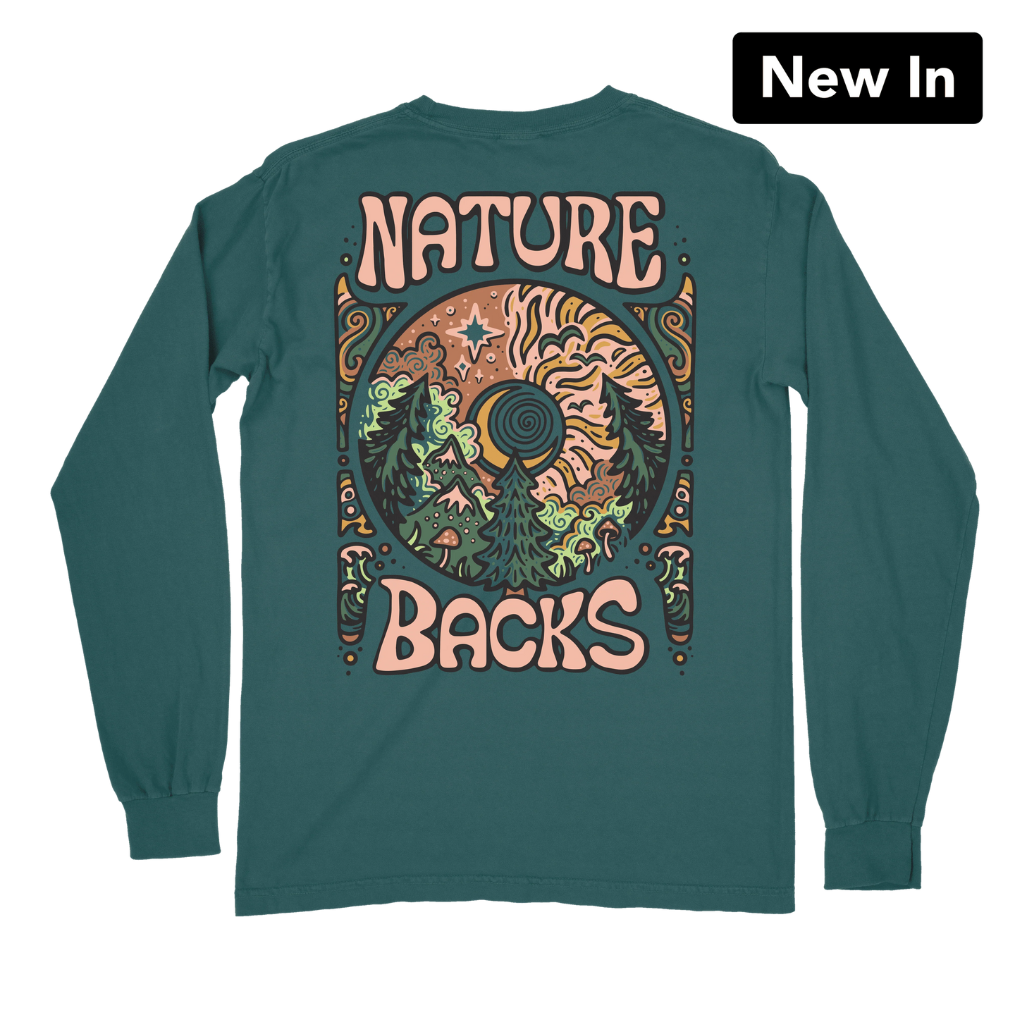 Nature Backs Illuminate LS Tee in Spruce