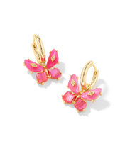 Load image into Gallery viewer, Kendra Scott Bianca Gold Butterfly Huggies Earrings in Pink Mix