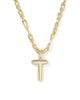 Kendra Scott Bubble Letter Necklace in Gold-T
