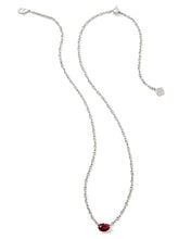 Load image into Gallery viewer, Kendra Scott Silver Cailin Pendant Necklace in Purple Crystal