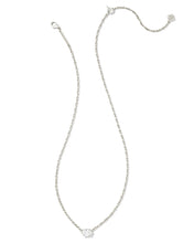 Load image into Gallery viewer, Kendra Scott Silver Cailin Pendant Necklace in White CZ