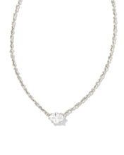 Load image into Gallery viewer, Kendra Scott Silver Cailin Pendant Necklace in White CZ