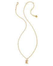 Load image into Gallery viewer, Kendra Scott Gold Crystal Letter Pendant Necklace