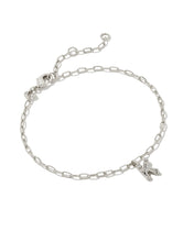 Load image into Gallery viewer, Kendra Scott Crystal Letter Silver Delicate Chain Bracelet