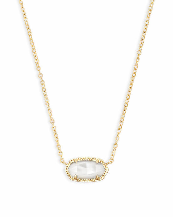 Kendra Scott Elisa Gold Necklace in Ivory MOP