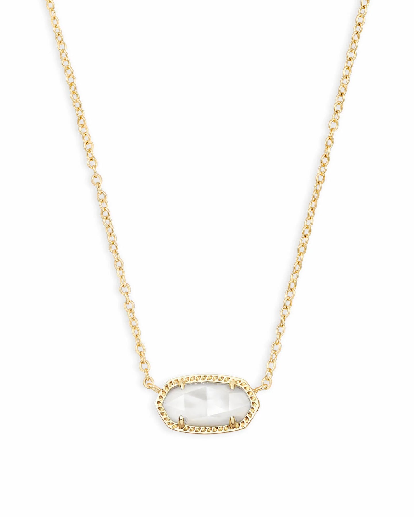 Kendra Scott Elisa Gold Necklace in Ivory MOP