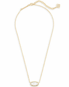 Kendra Scott Elisa Gold Necklace in Ivory MOP