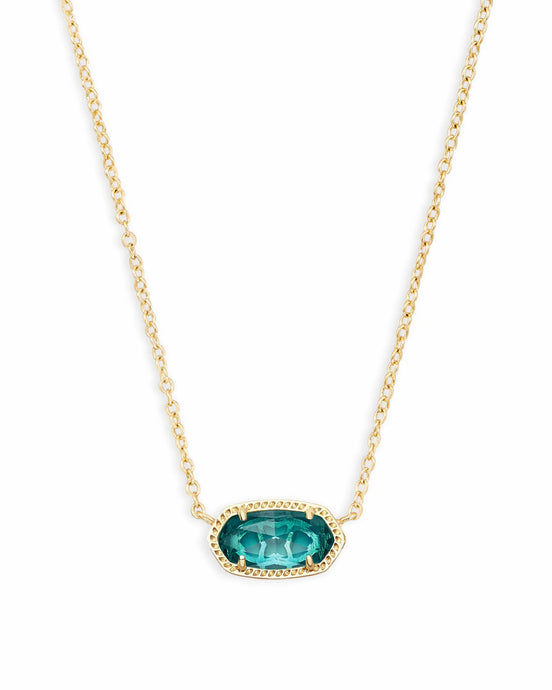 Kendra Scott Elisa Gold Necklace in London Blue