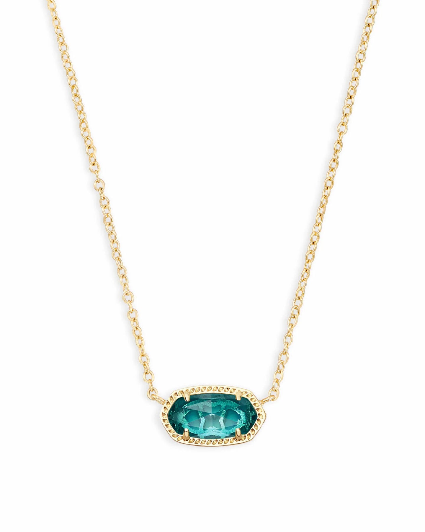 Kendra Scott Elisa Gold Necklace in London Blue