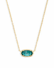 Load image into Gallery viewer, Kendra Scott Elisa Gold Necklace in London Blue