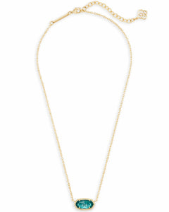 Kendra Scott Elisa Gold Necklace in London Blue