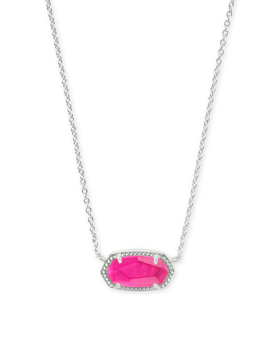 Kendra Scott Elisa Silver Necklace in Azalea Illusion