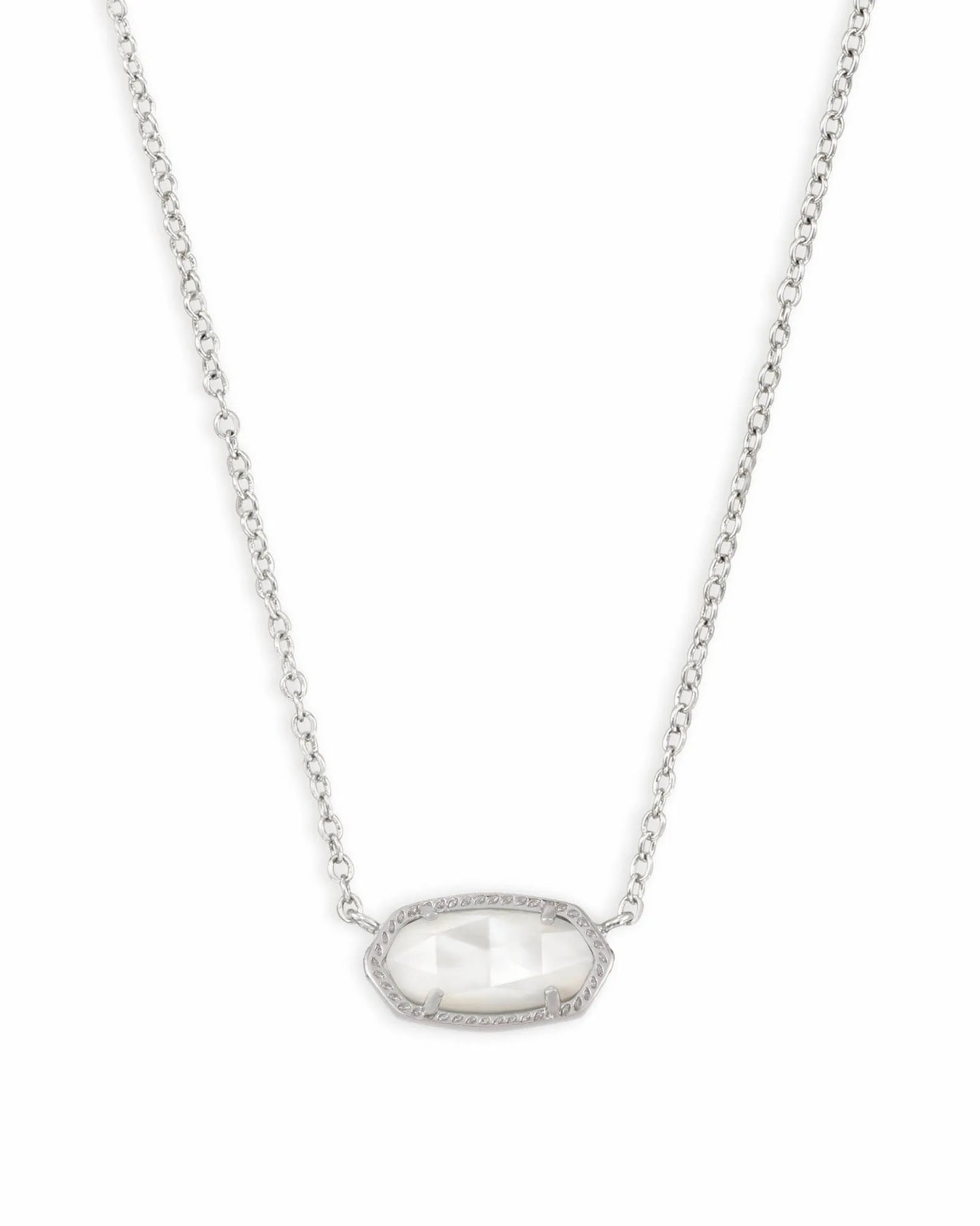 Kendra Scott Elisa Silver Necklace in Ivory MOP