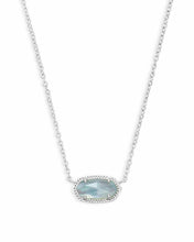 Load image into Gallery viewer, Kendra Scott Elisa Silver Necklace in Light Blue Illusion