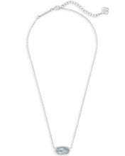 Load image into Gallery viewer, Kendra Scott Elisa Silver Necklace in Light Blue Illusion