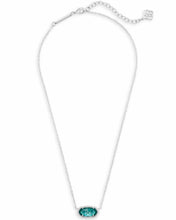 Load image into Gallery viewer, Kendra Scott Elisa Silver Necklace in London Blue