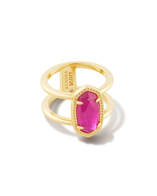 Kendra Scott Elyse Ring Gold Azalea Illusion