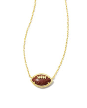 Load image into Gallery viewer, Kendra Scott Football Gold Short Pendant Necklace