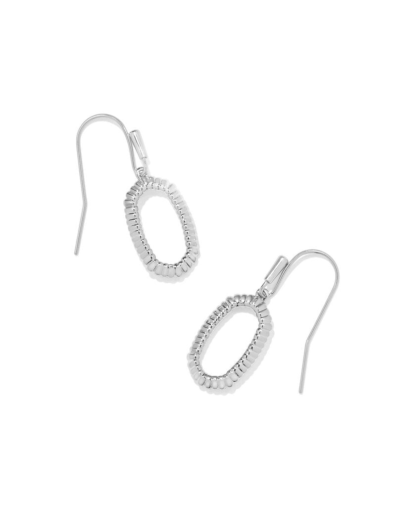 Kendra Scott Silver Metal Lee Ridge Open Frame Earring