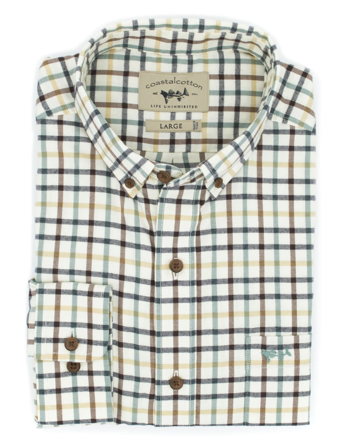 Coastal Cotton Live Oak Cotton Twill Button Down