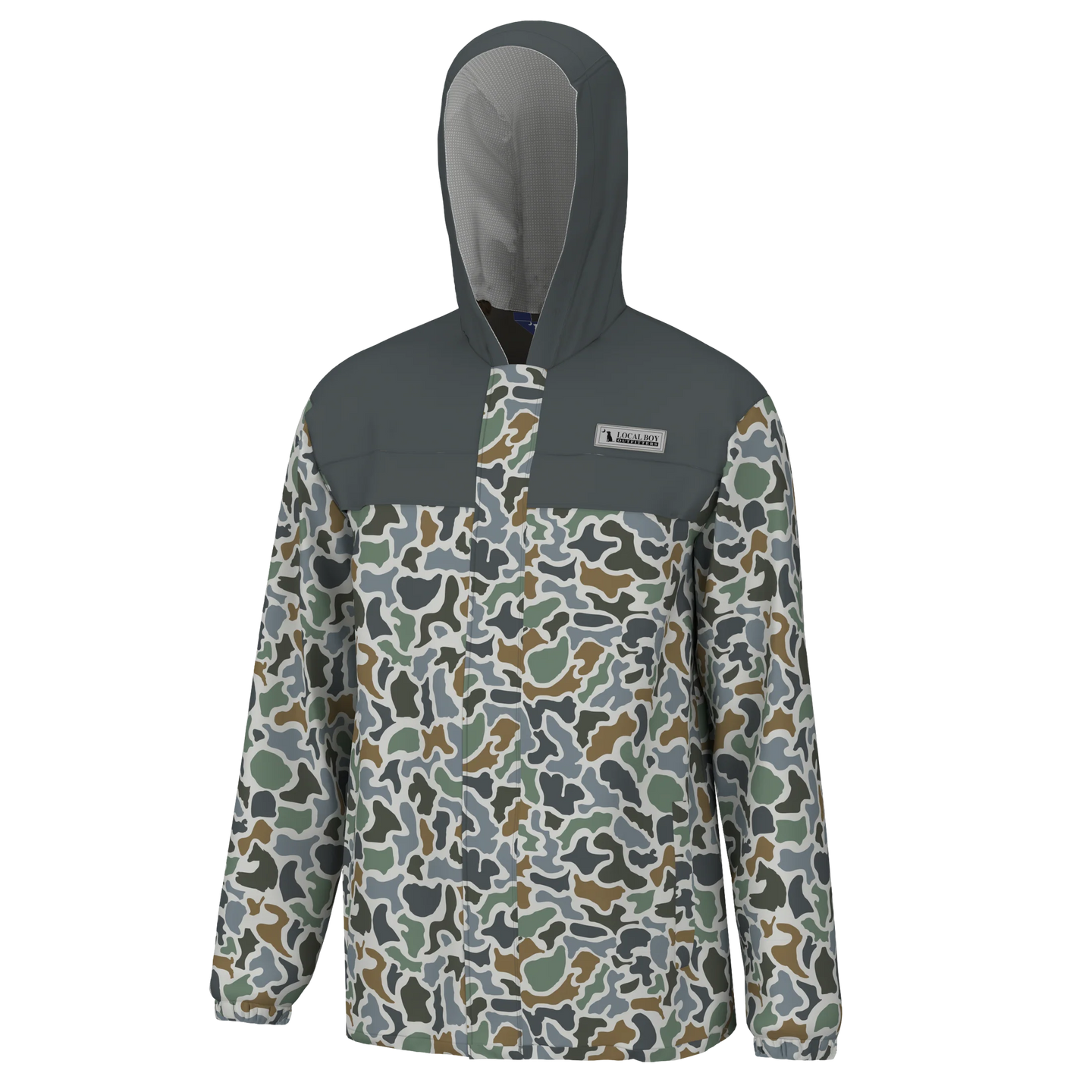 Local Boy Rain Jacket in Localflage/Bluff