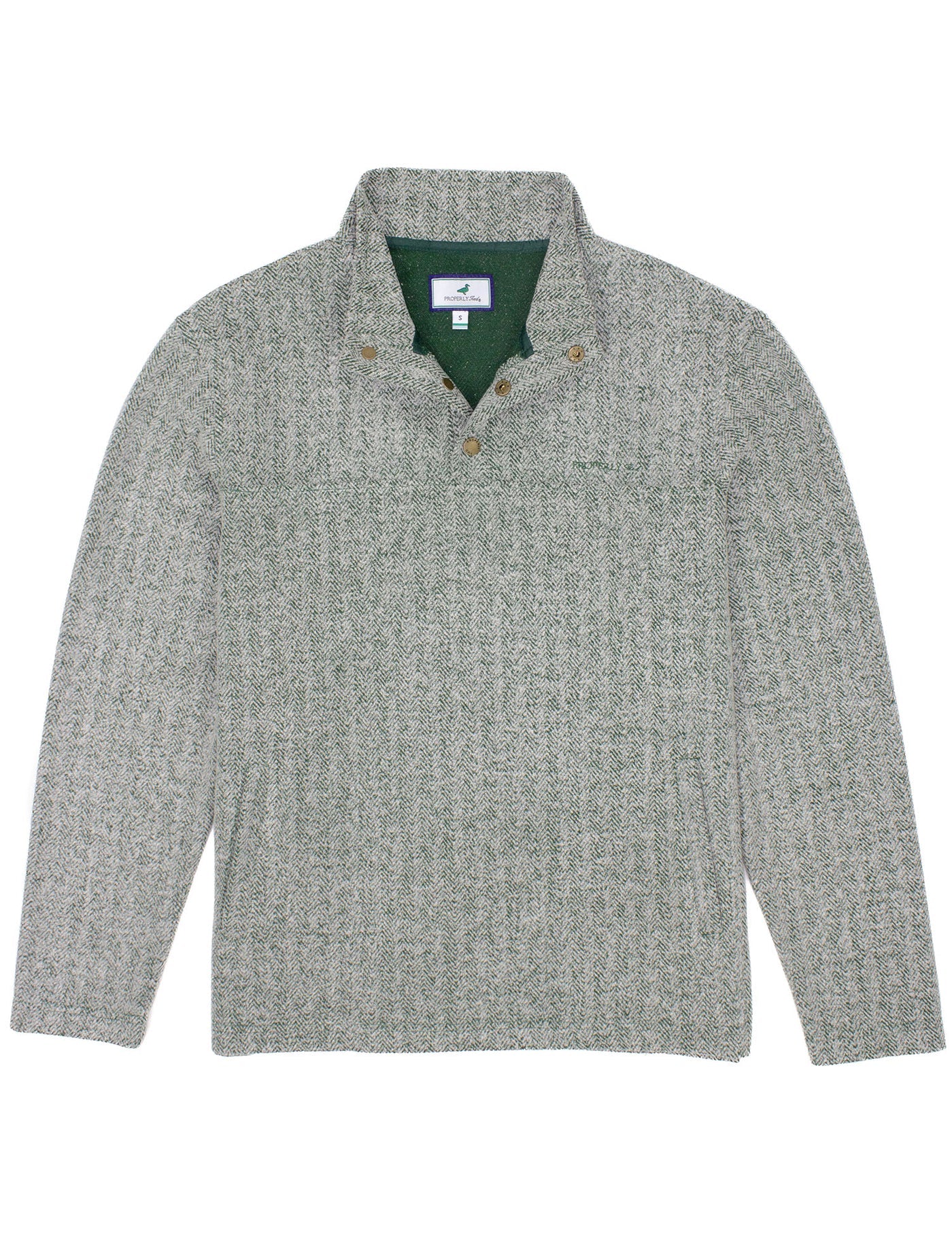 Properly Tied Men's Upland Pullover Spruce