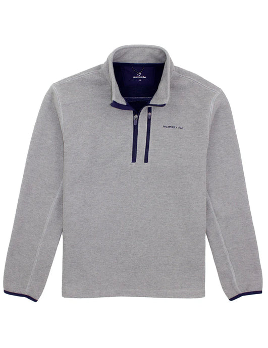 Properly Tied Men's Highland Pullover in Light Heather Grey