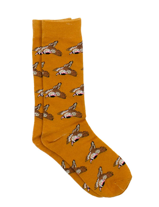 Properly Tied Youth Lucky Duck Socks in Flying Pheasant