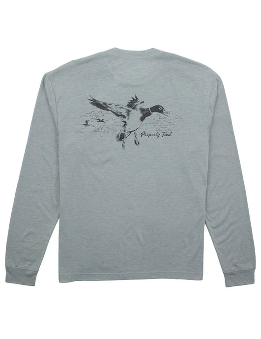 Properly Tied Flying Mallard Portland Pocket LS Tee