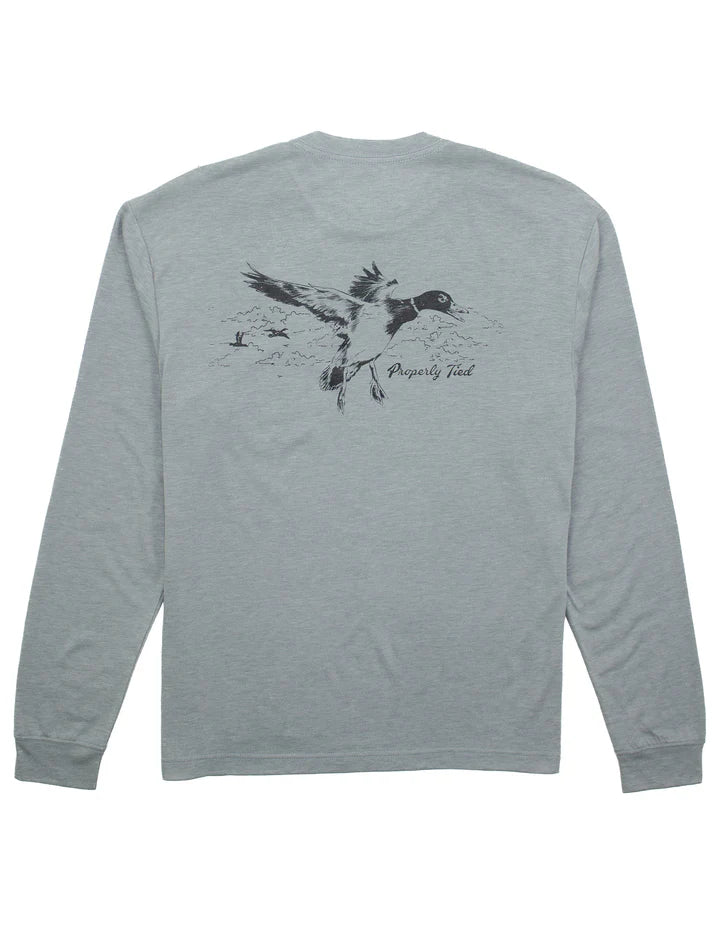 Properly Tied Flying Mallard Portland Pocket LS Tee