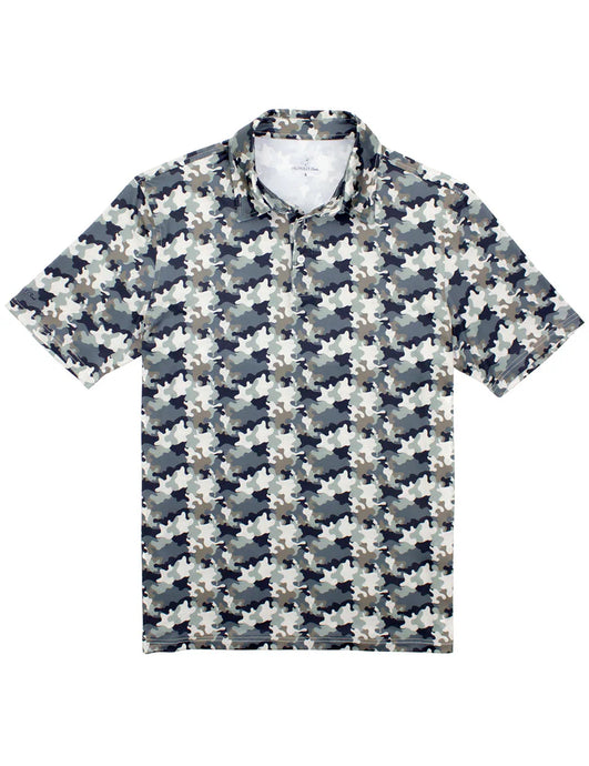 Properly Tied Inlet Polo Delta Backwater Camo