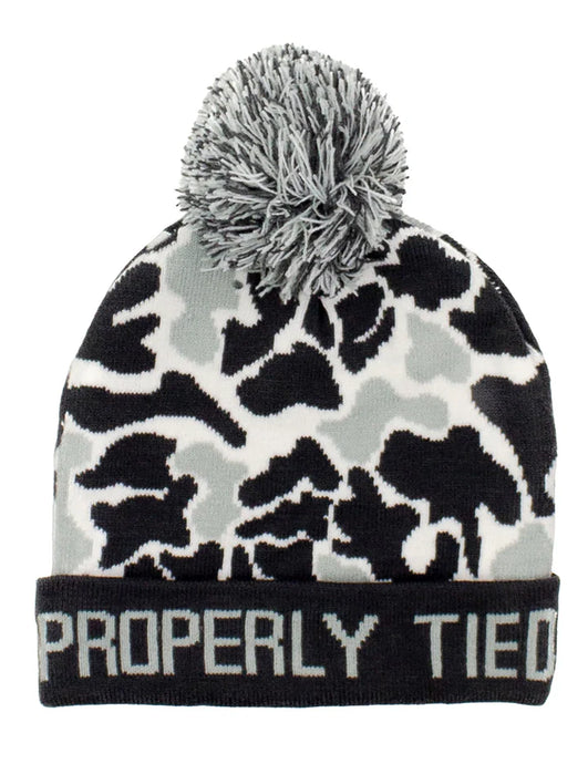 Properly Tied Boys Breck Beanie in Polar Camo