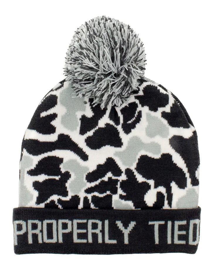 Properly Tied Boys Breck Beanie in Polar Camo