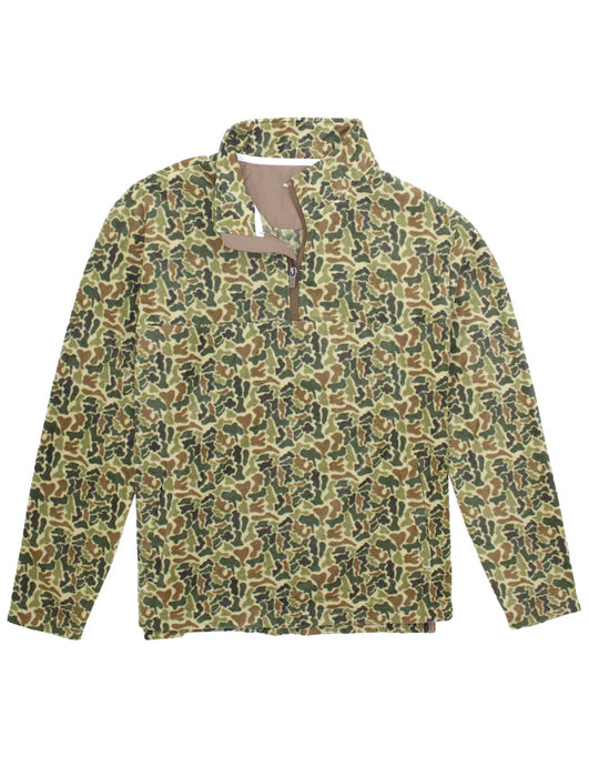 Properly Tied Men's Sportsman Microfleece Pullover in Vintage Camo