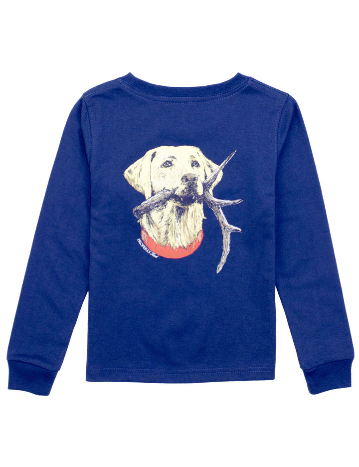 Properly Tied Boys Antler Lab LS Tee