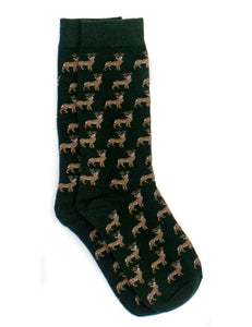 Properly Tied Men's Lucky Duck Socks Whitetail