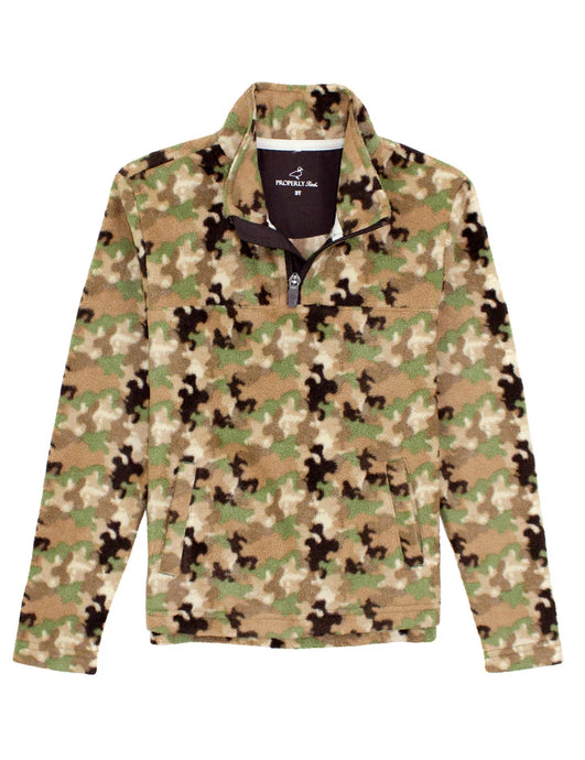 Properly Tied Boys Sportsman Microfleece Pullover in Delta Woodland Camo