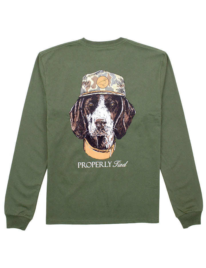 Properly Tied Man's Best Friend LS Tee