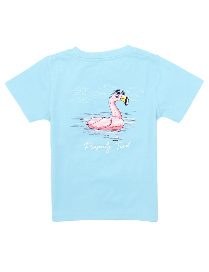 Properly Tied Girls Flamingo Float Tee